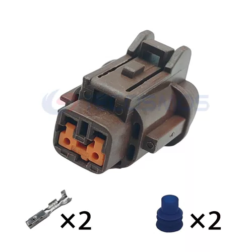 Waterproof Wire Harness Light Fog Lever Light Sensor Plug for Car 2-Pin Female 6185-0866 - image 2